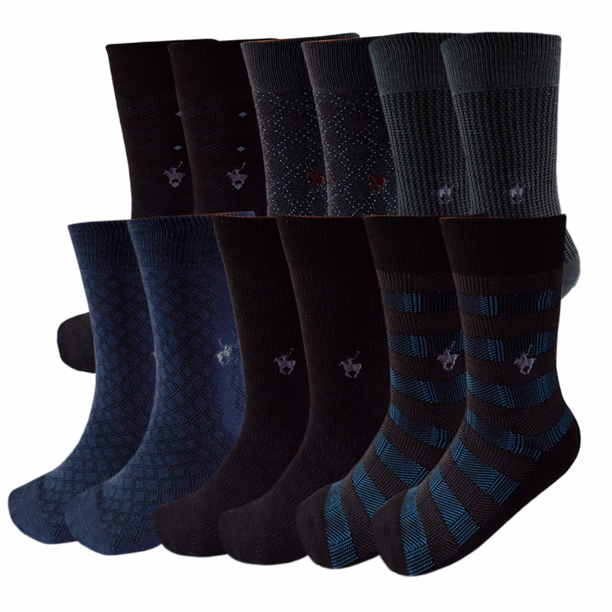Calcepack Calcetines Vestir Polo Club De Caballero Elegante 12 Pares