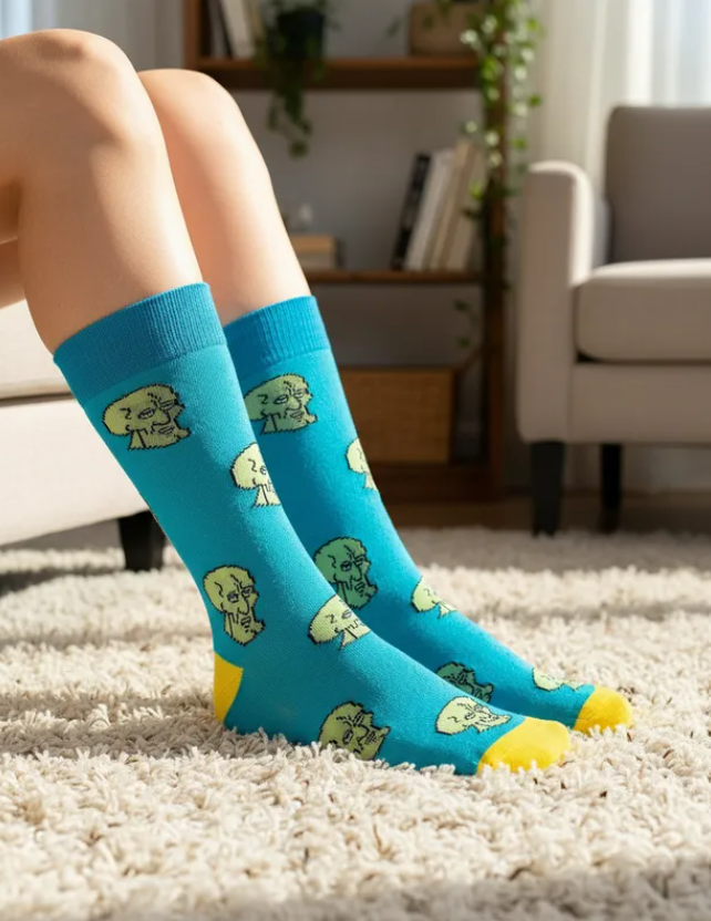 Calcetines Divertidos "Calamardo Guapo"