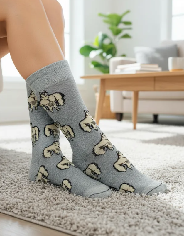 Calcetines Divertidos "Cheems Mamado"
