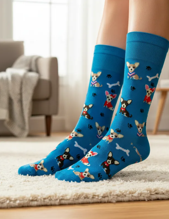 Calcetines Divertidos "Perritos Chihuahuas"