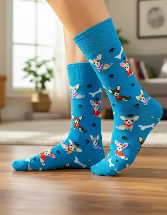 Calcetines Divertidos "Perritos Chihuahuas"