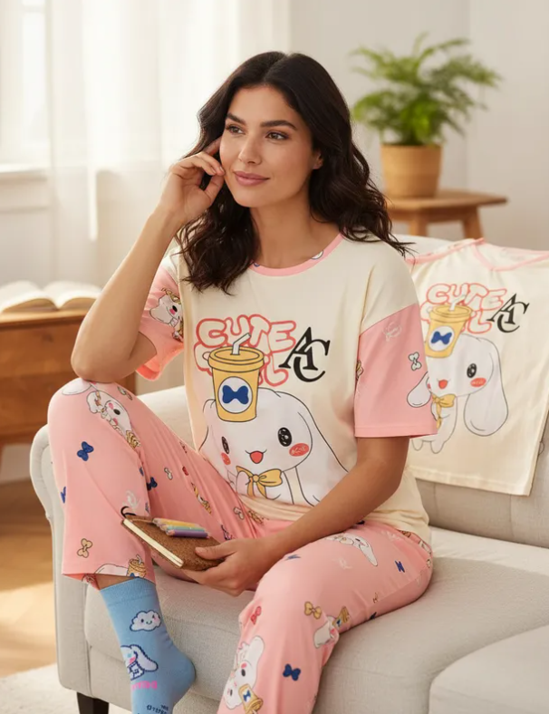 Pijama De "Cinnamoroll Soda"