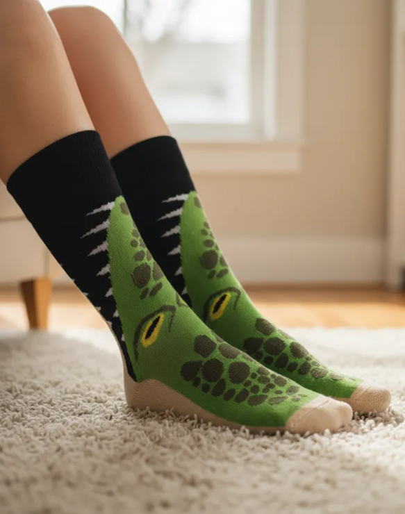 Calcetines "Boca De Cocodrilo"