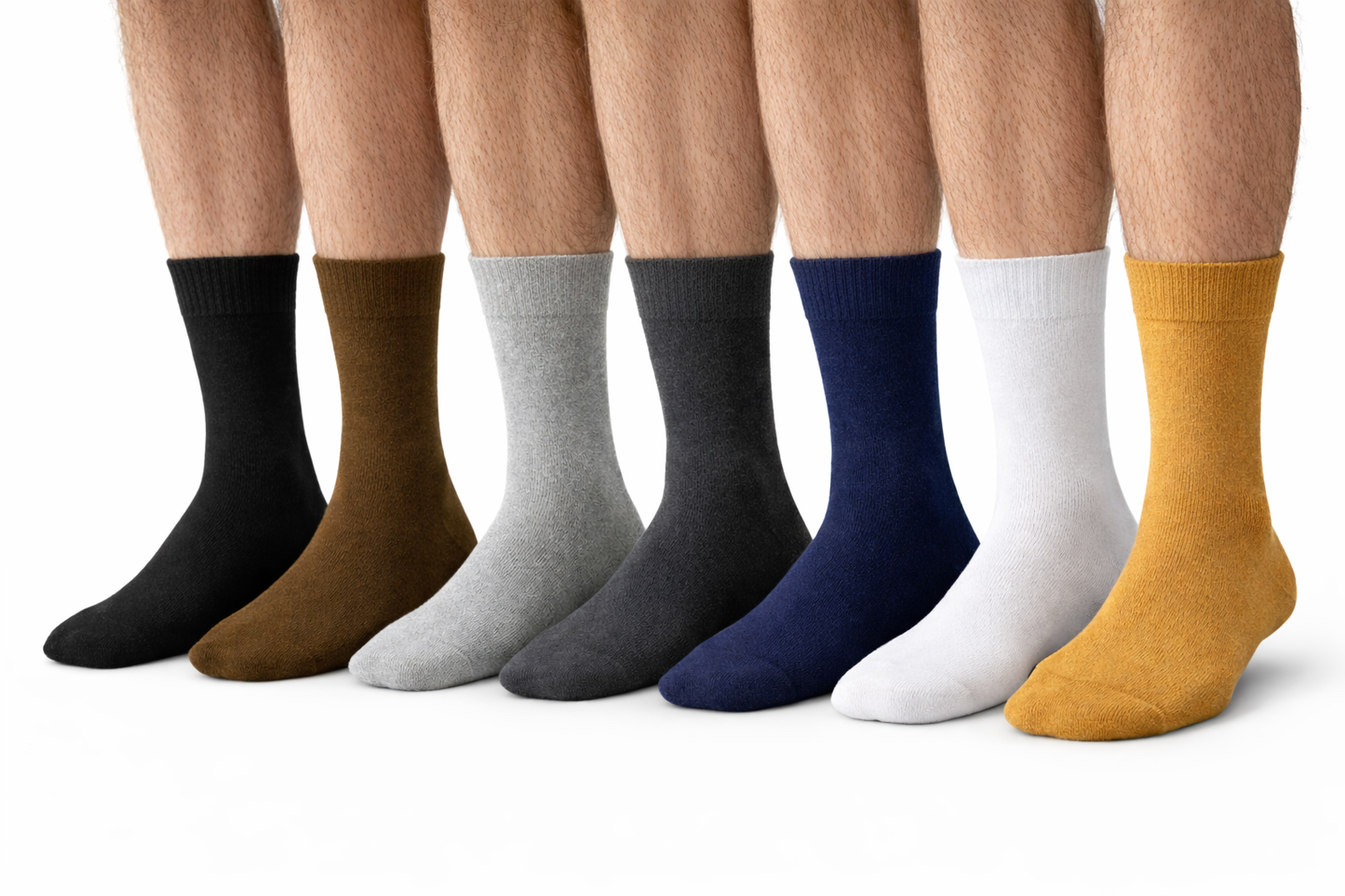 Calcetines Vestir Caballero Algodón Lisos Ejecutivos Elegantes Moda 5 Pares