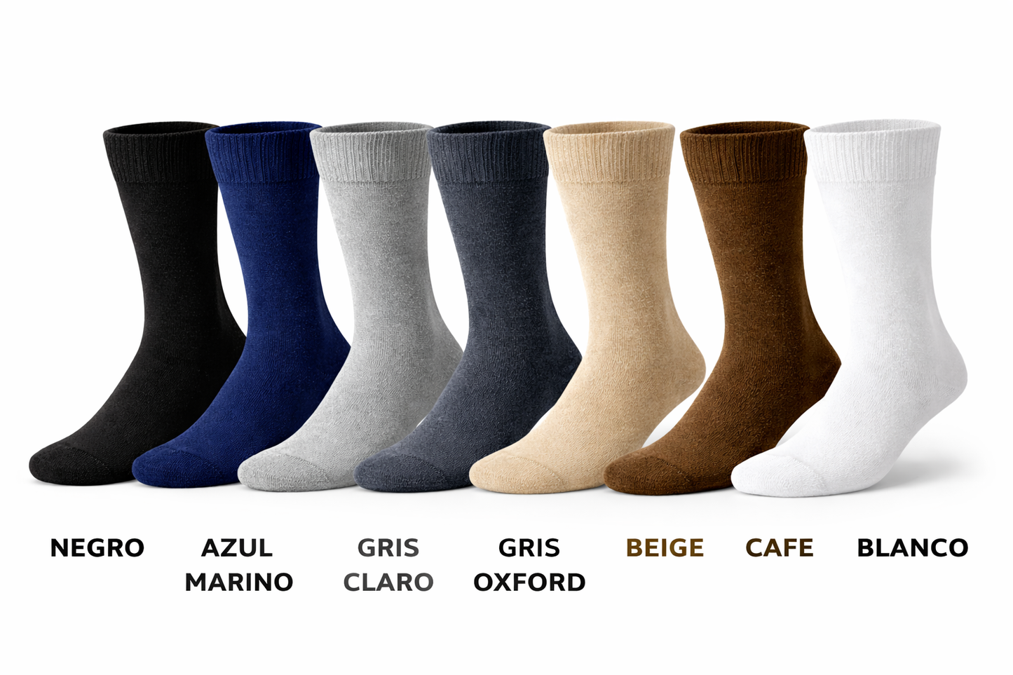 Calcetines Vestir Caballero Algodón Lisos Ejecutivos Elegantes Moda 5 Pares