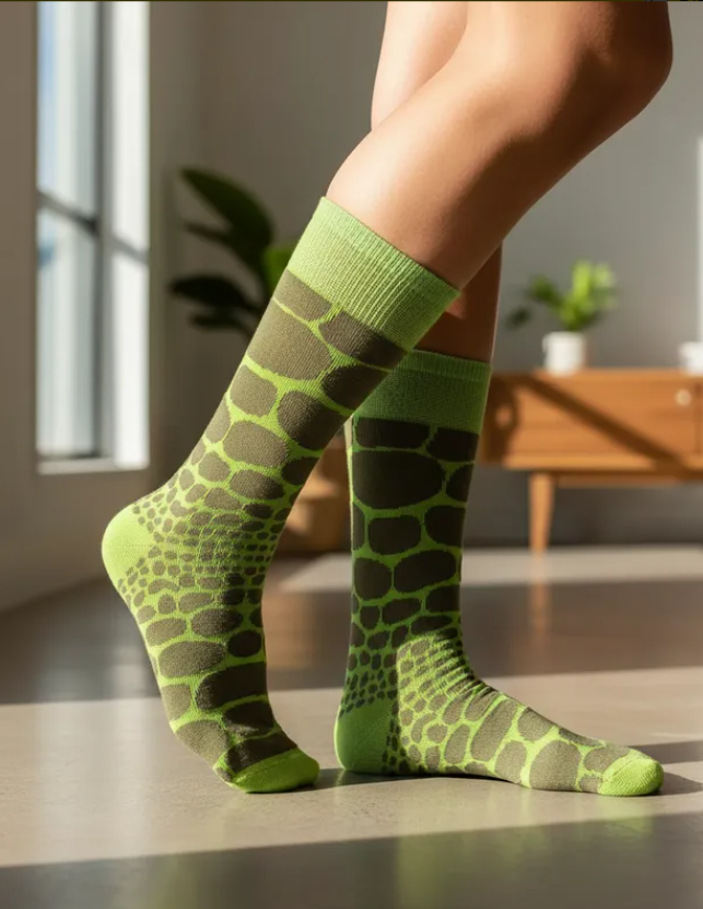 Calcetines Divertidos "Piel De Cocodrilo"