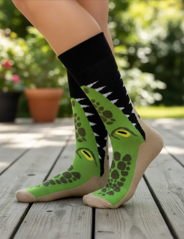 Calcetines "Boca De Cocodrilo"
