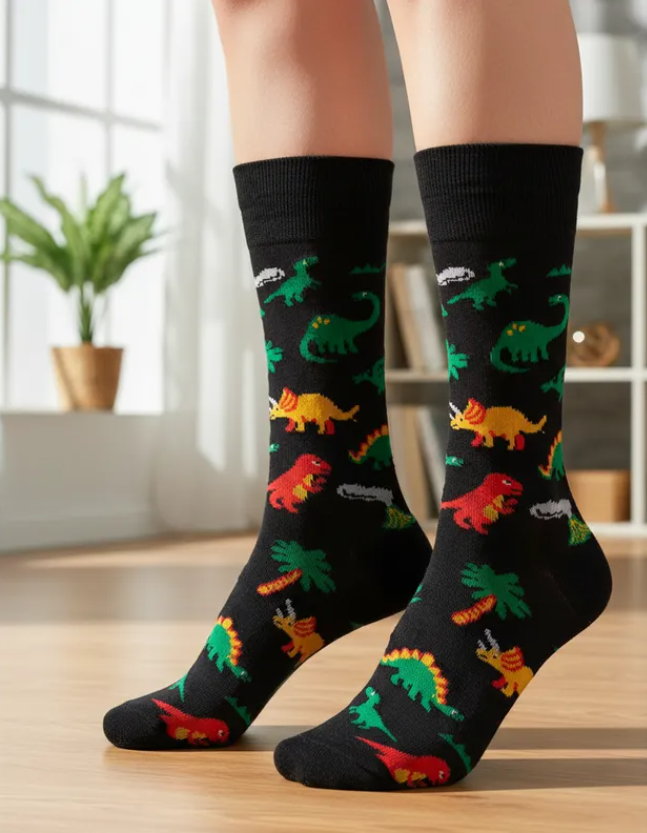 Calcetines Divertidos "Dinosaurios"