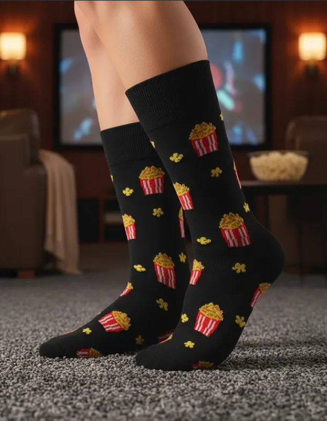 Calcetines Divertidos "Palomitas"