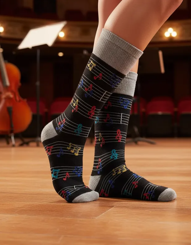 Calcetines Divertidos "Notas Musicales"