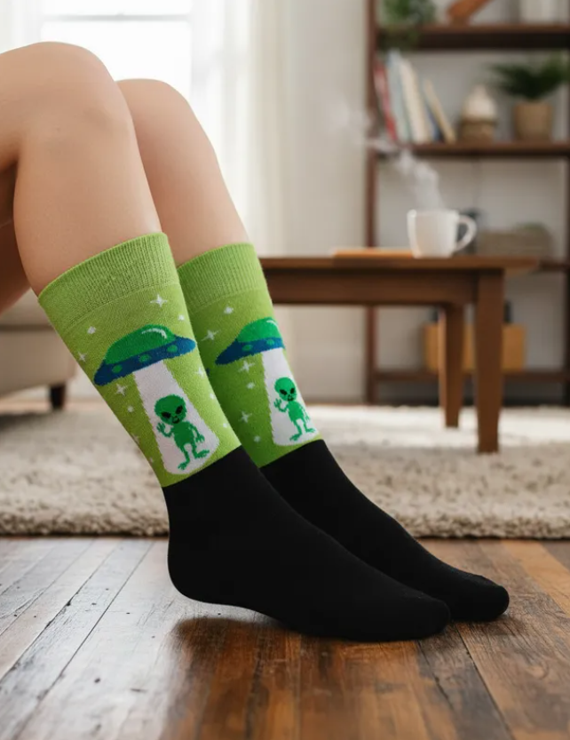 Calcetines Divertidos "Ovni"