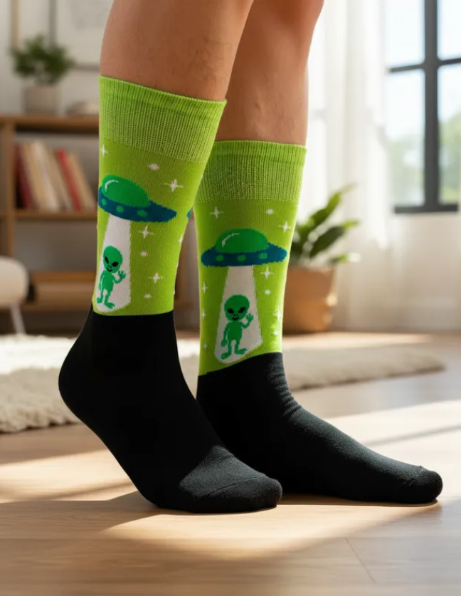 Calcetines Divertidos "Ovni"