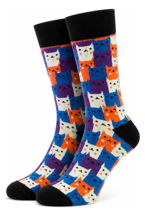 Calcetines Divertidos "Gatitos de Colores"