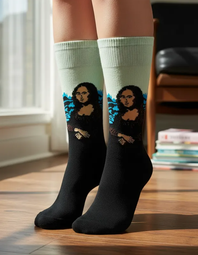 Calcetines Arte "La Monna Lisa"