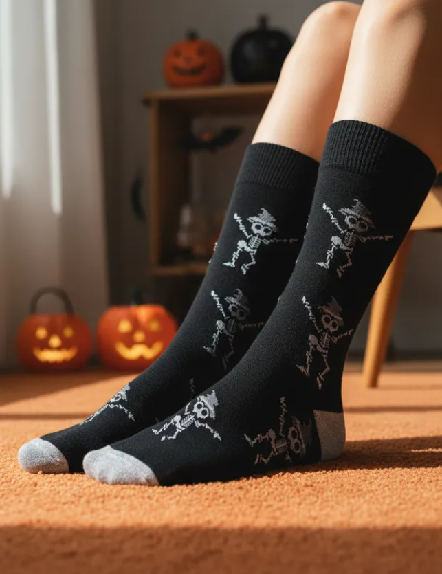 Calcetines Halloween "Calaveras Bailando"