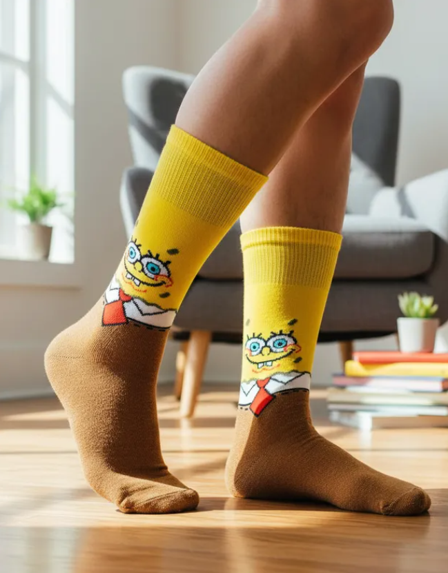Calcetines Divertidos "Bob Esponja"