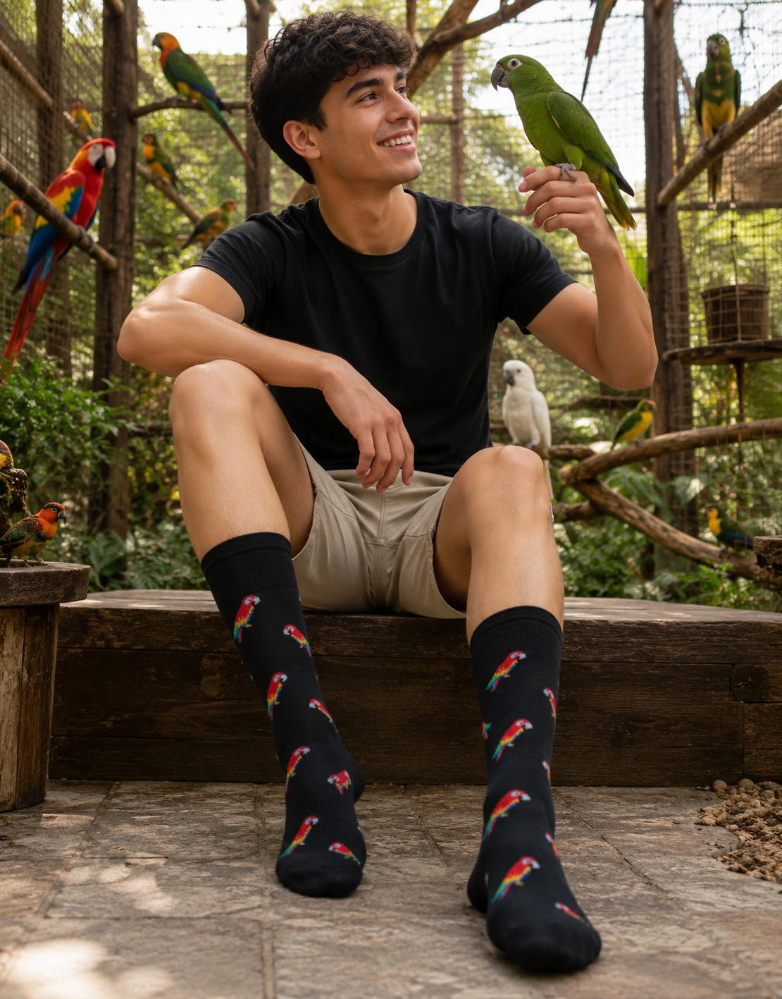 Calcetines Divertidos "Guacamayas"