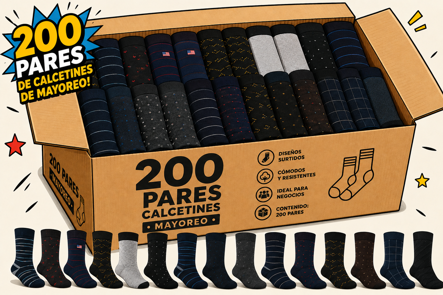 LOTE Calcetines De Vestir 200 PARES (ENVIO GRATIS)