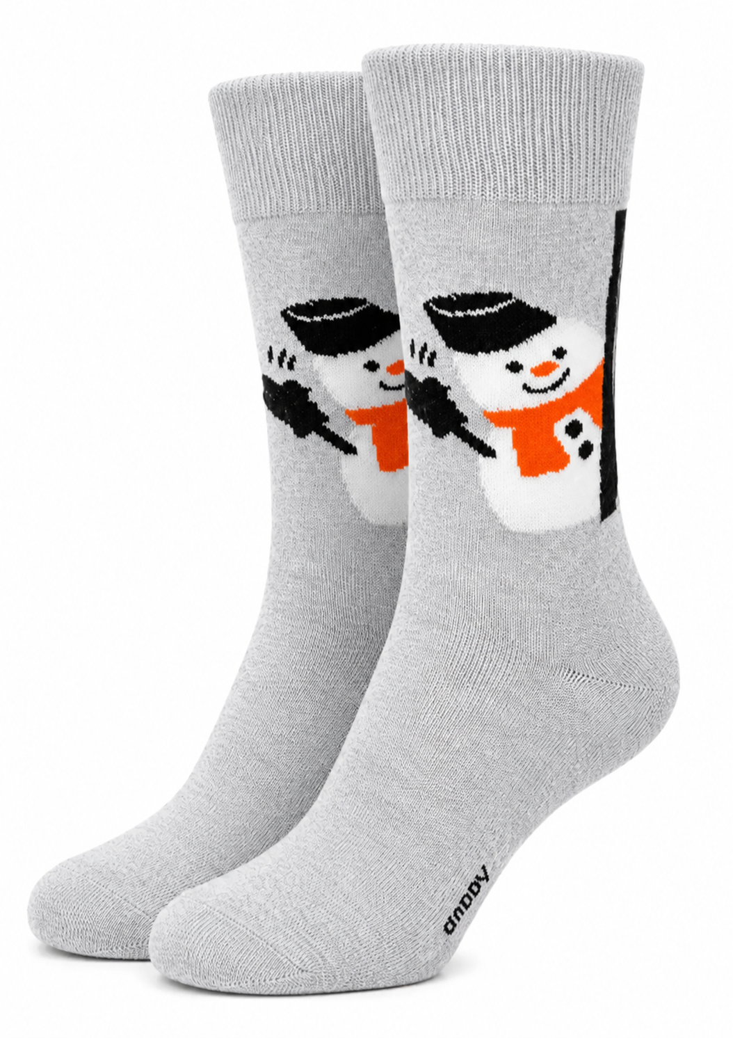 Calcetines Navidad / "Muñeco De Nieve Gris"