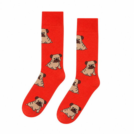 Calcetines Divertidos "Perritos Pug"