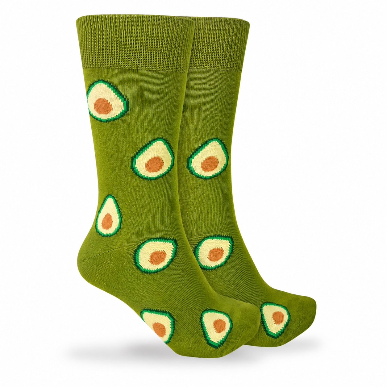 Calcetines Divertidos "Aguacates Color Verde"