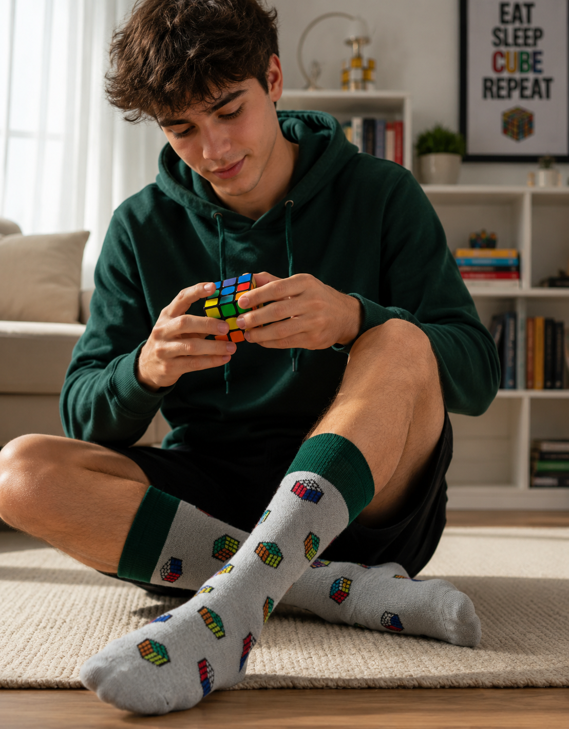 Calcetines Divertidos "Cubos Rubik"