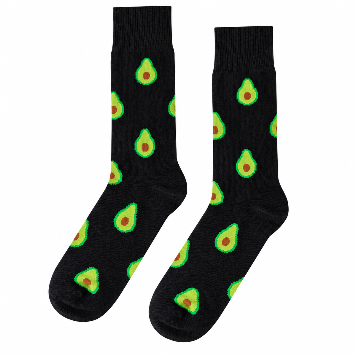 Calcetines Divertidos "Aguacates Color Negro"