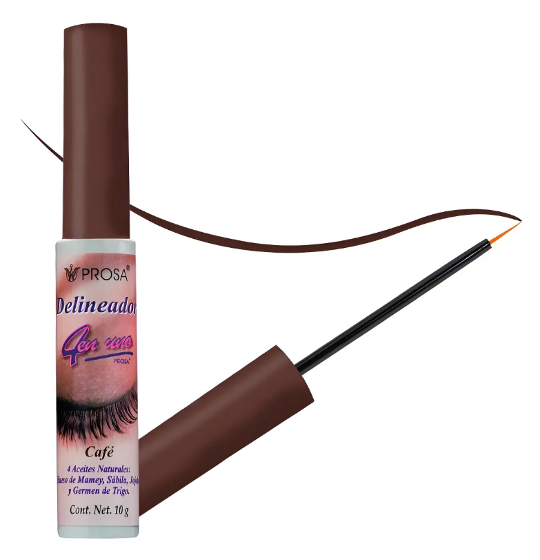 Prosa Delineador de Ojos 4 en 1 Líquido Café 10 g