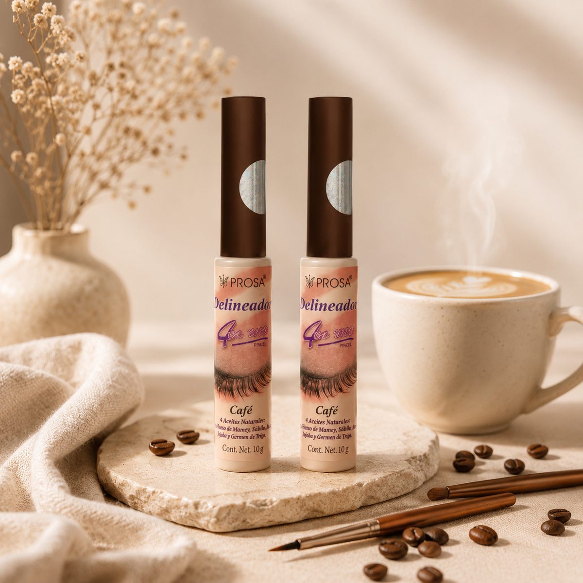 Prosa Delineador de Ojos 4 en 1 Líquido Café 10 g