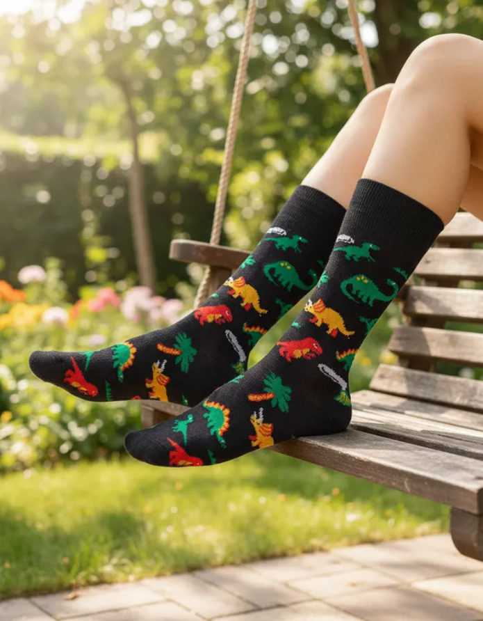 Calcetines Divertidos "Dinosaurios"