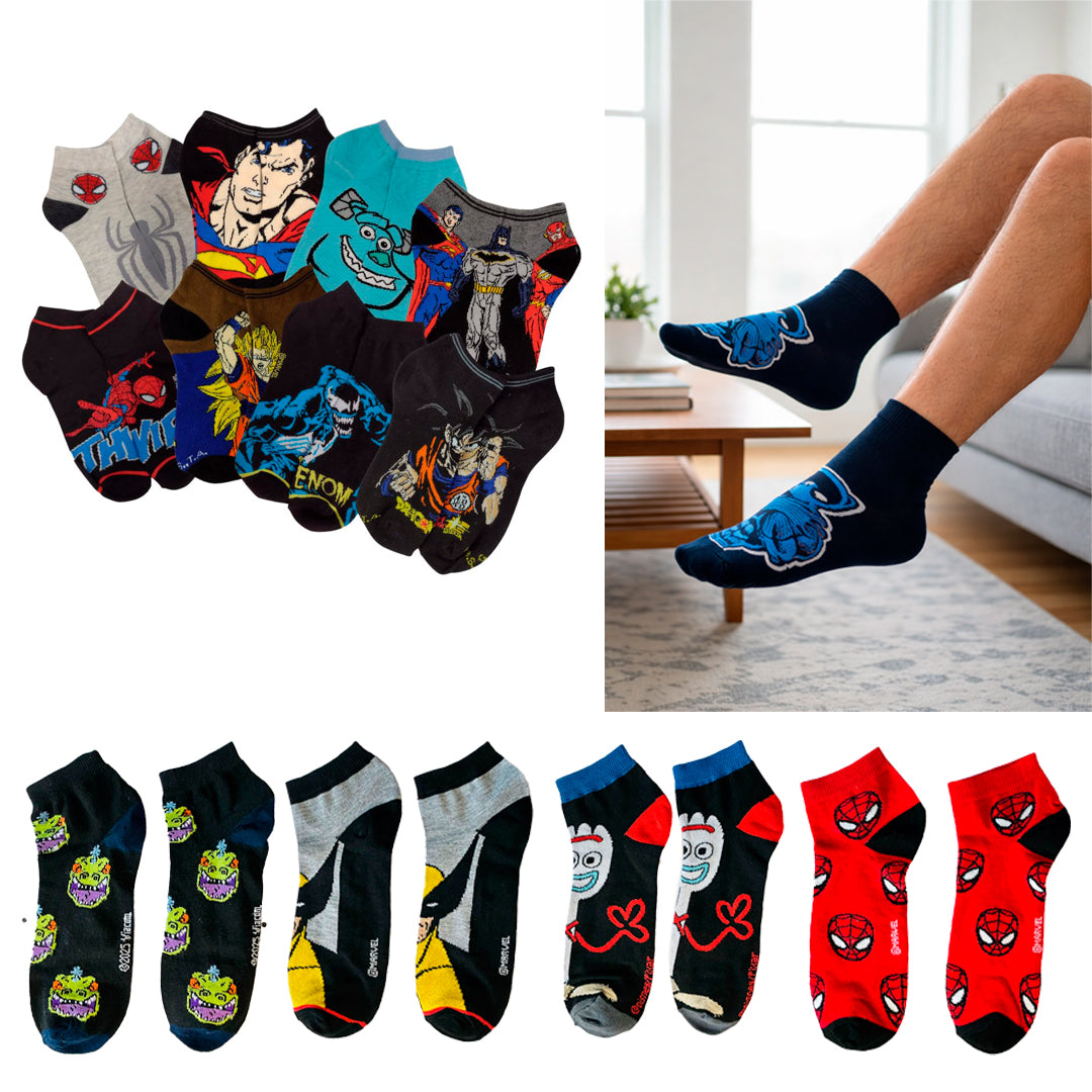 LOTE Tines Caricaturas Personajes Caballero, Dama, Infantil Divertidos 50 PARES