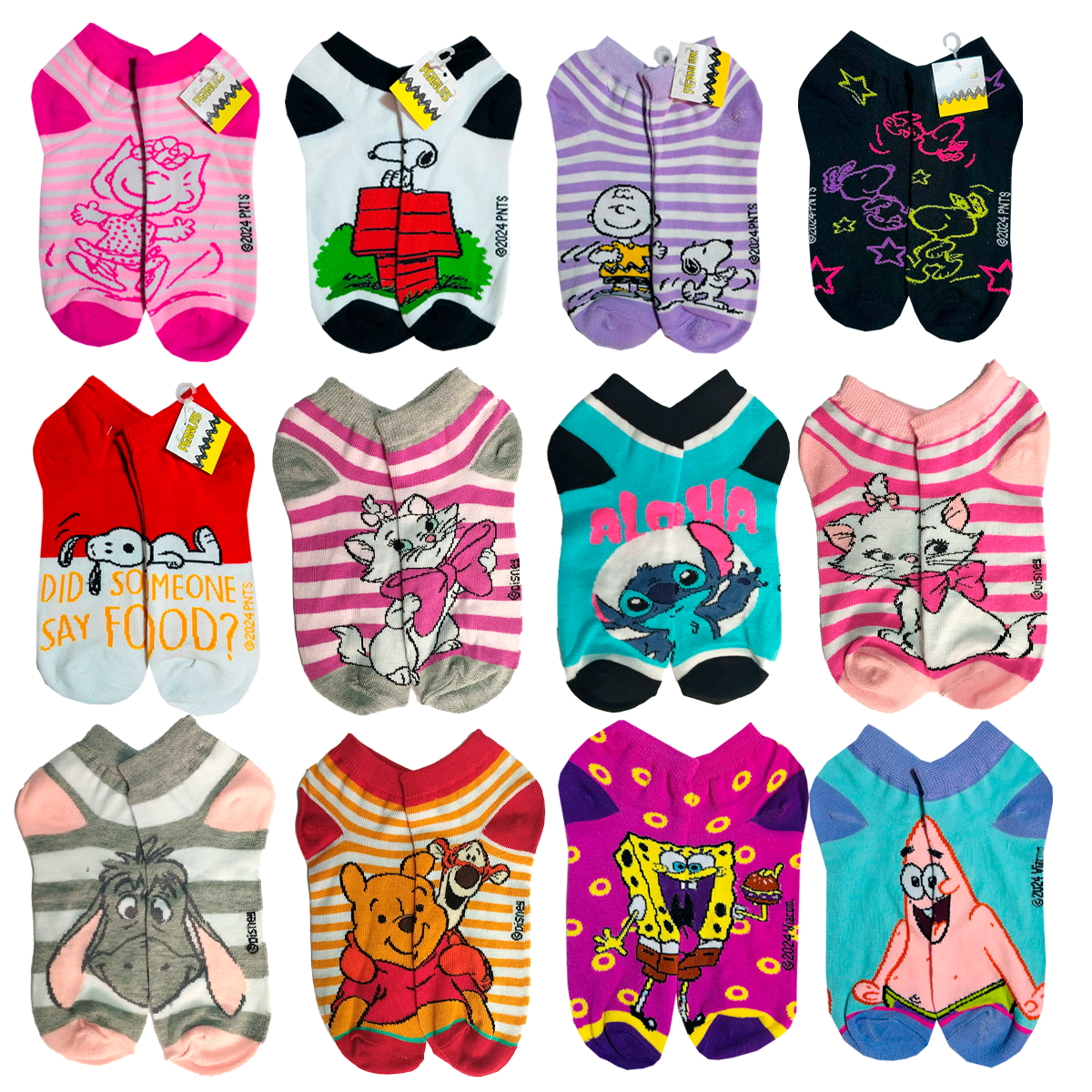 LOTE Tines Caricaturas Personajes Caballero, Dama, Infantil Divertidos 50 PARES