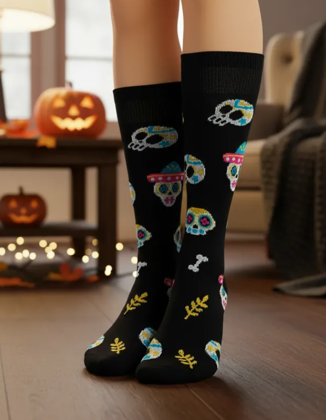 Calcetines Halloween "Calaveritas"