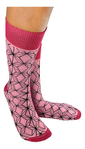 Calcetines Anime Demon Slayer Colores Moda Diseño Netzuko