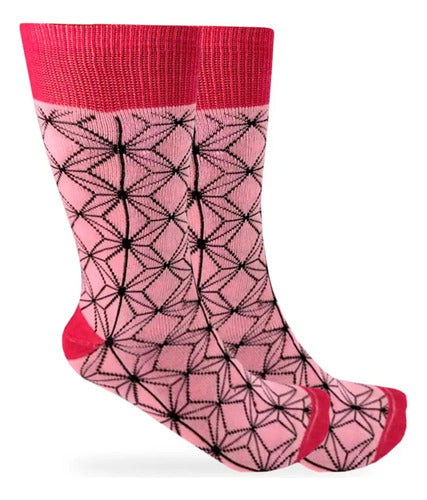 Calcetines Anime Demon Slayer Colores Moda Diseño Netzuko
