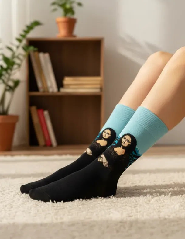 Calcetines Arte "La Monna Lisa"
