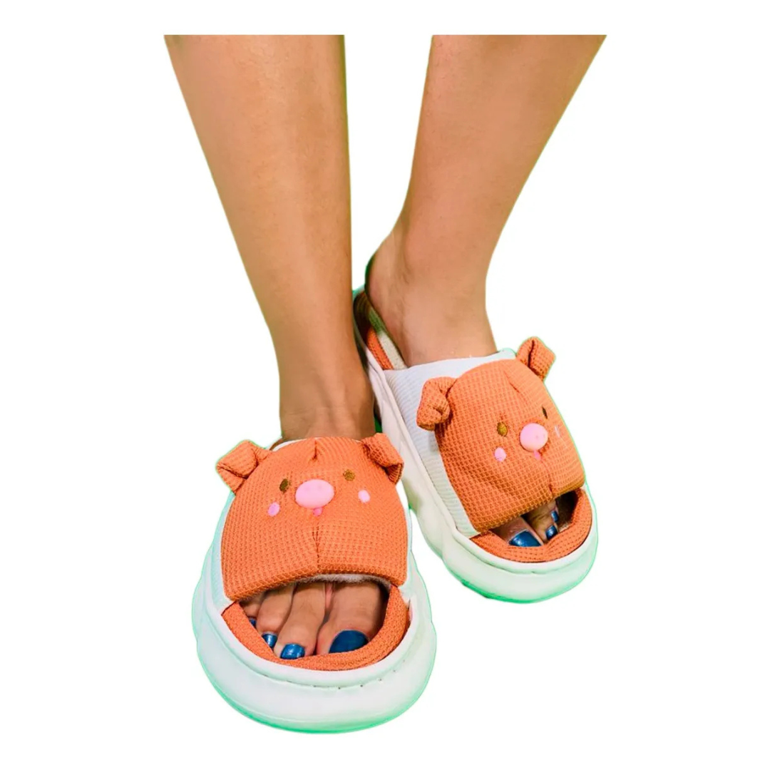 Pantuflas De Cerdito Dama Confort Invierno Suaves Moda Colores