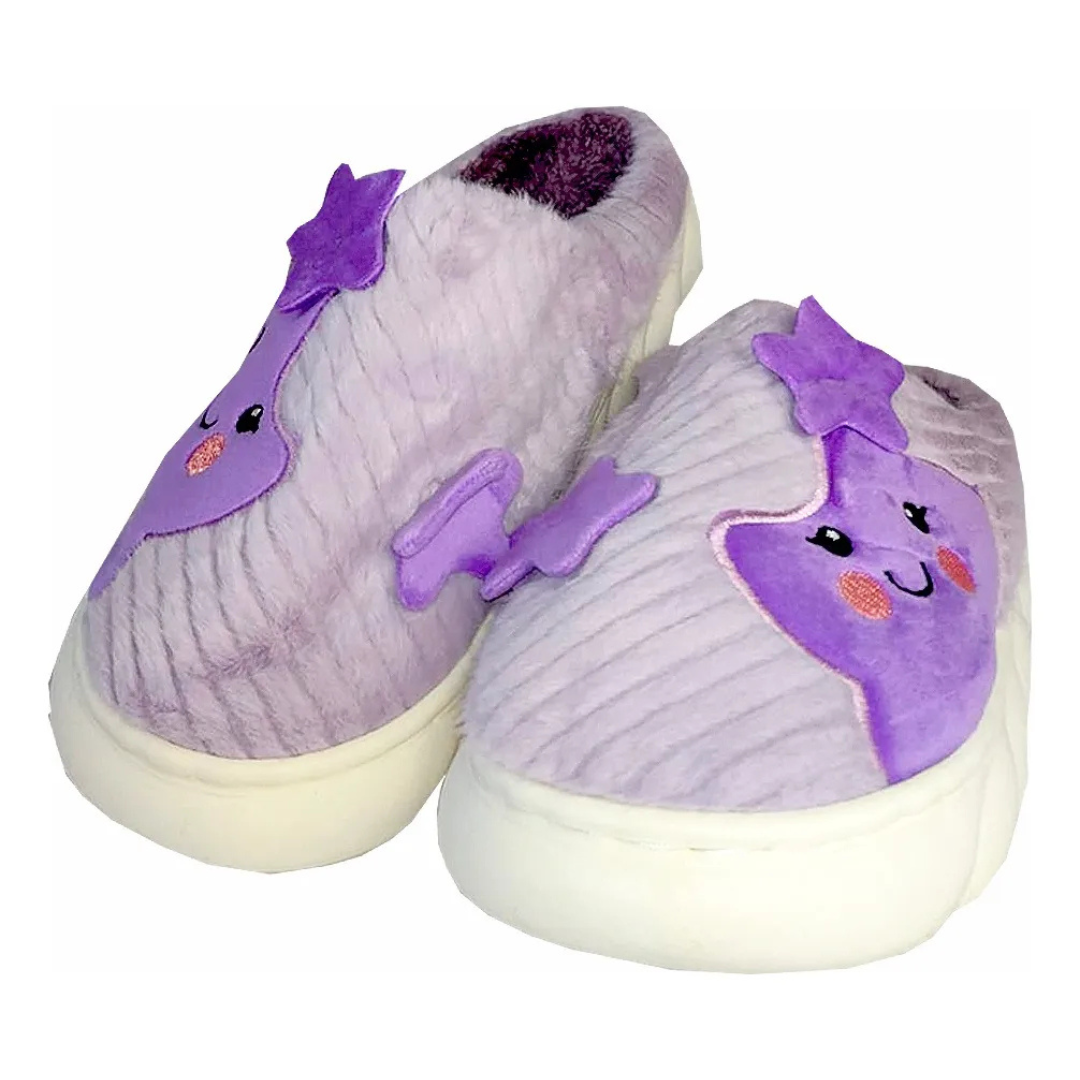 Pantuflas Diseño De Estrella Dama Confort Invierno Suaves Moda Colores