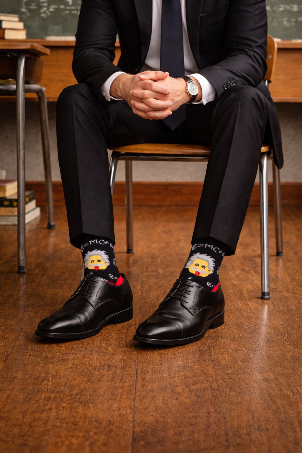 Calcetines Divertidos "Albert Einstein"