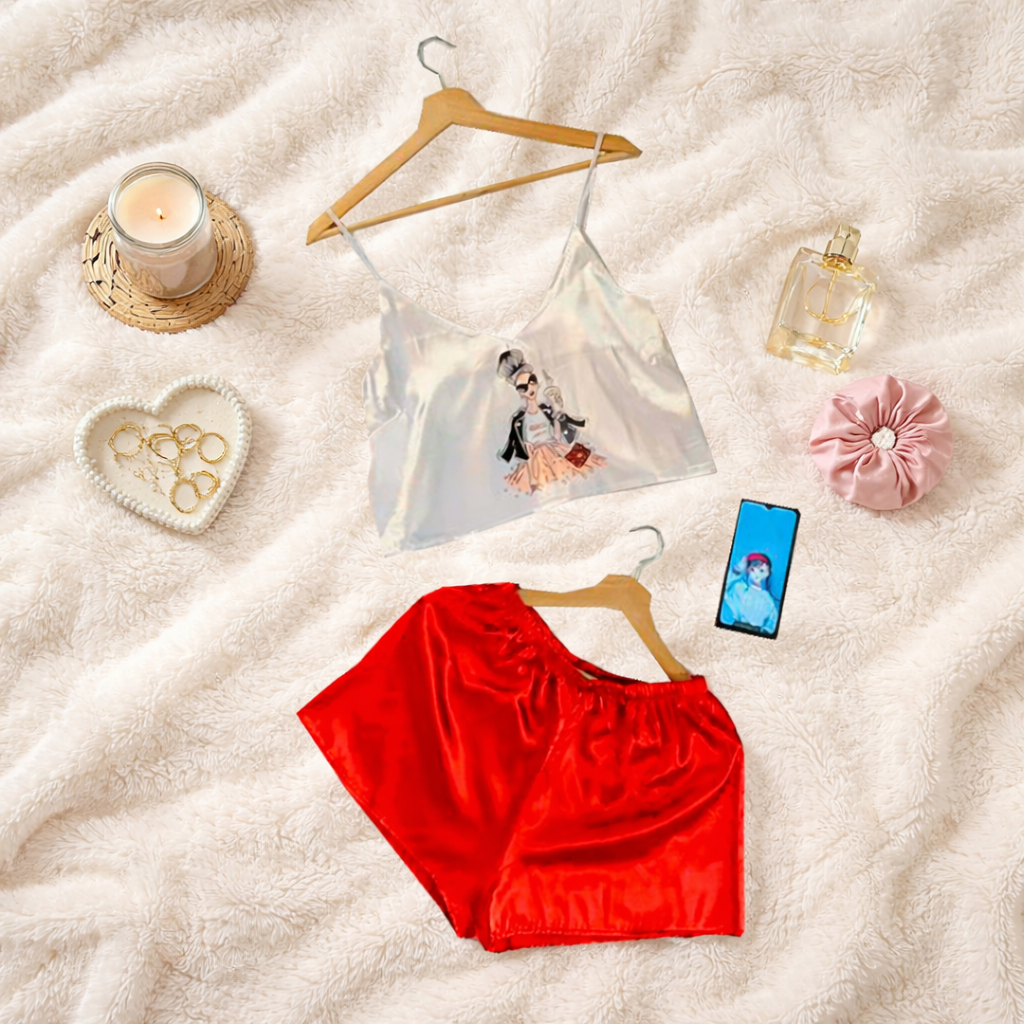 Pijama Mujer Top/Short Frescas Moda "Chica Fashion"