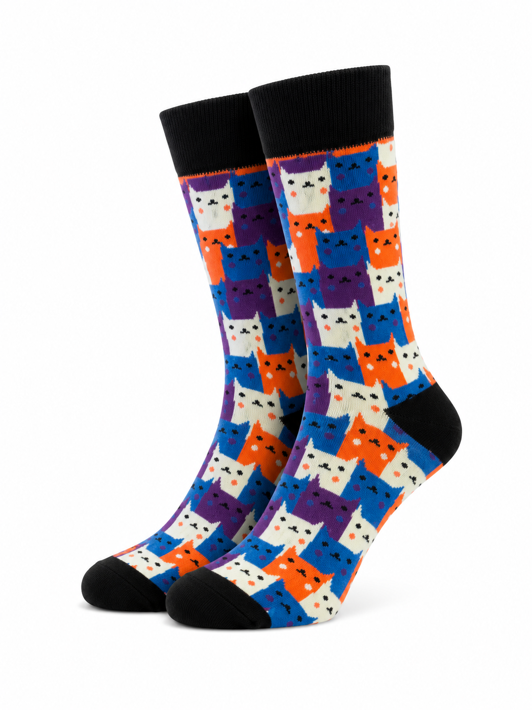 Calcetines Divertidos "Gatitos De Colores"