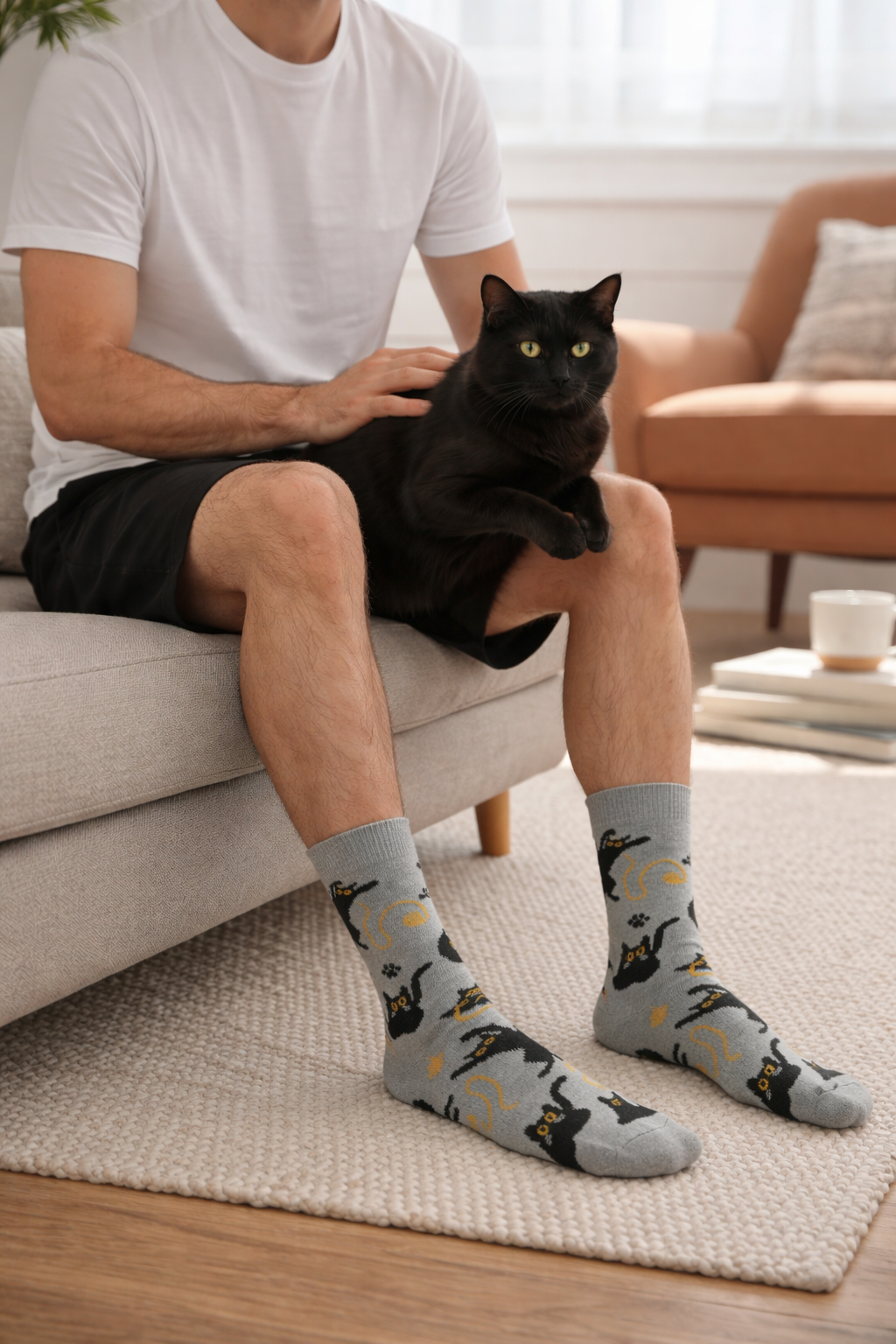 Calcetines Divertidos "Gatos Salem"