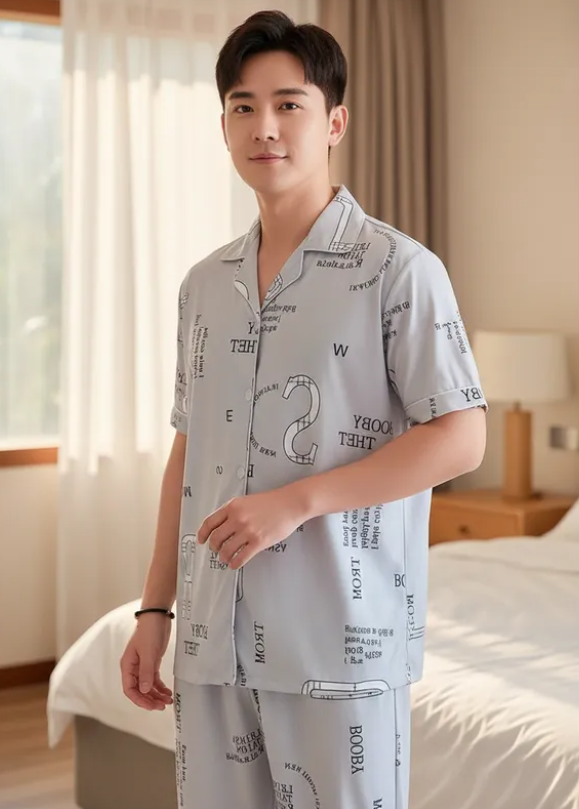 Pijama De Hombre Booby Thet Gris Claro