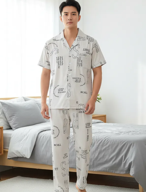 Pijama De Hombre Booby Thet Gris Claro