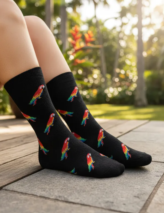 Calcetines Divertidos "Guacamayas"