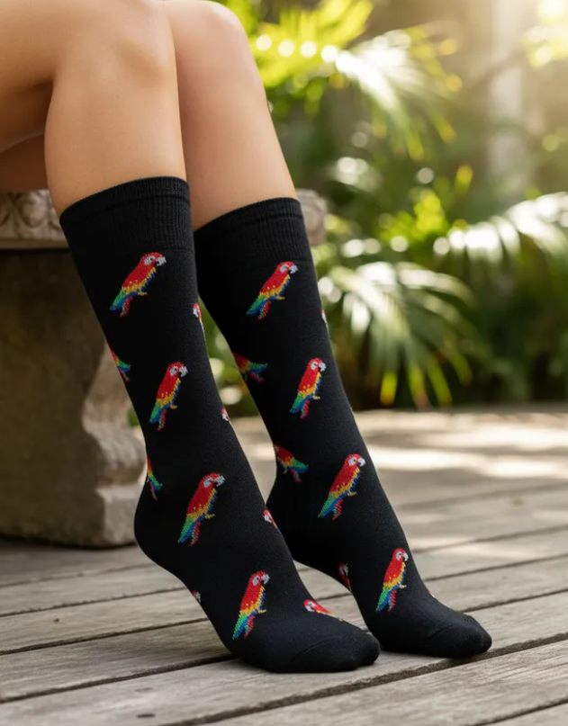 Calcetines Divertidos "Guacamayas"
