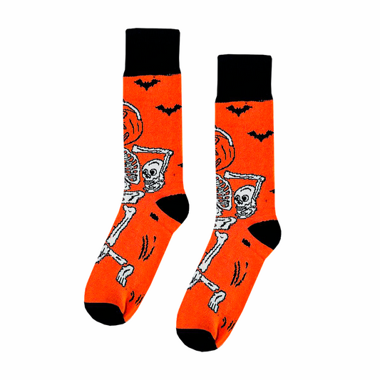 Calcetines Halloween "Esqueleto Calabaza"