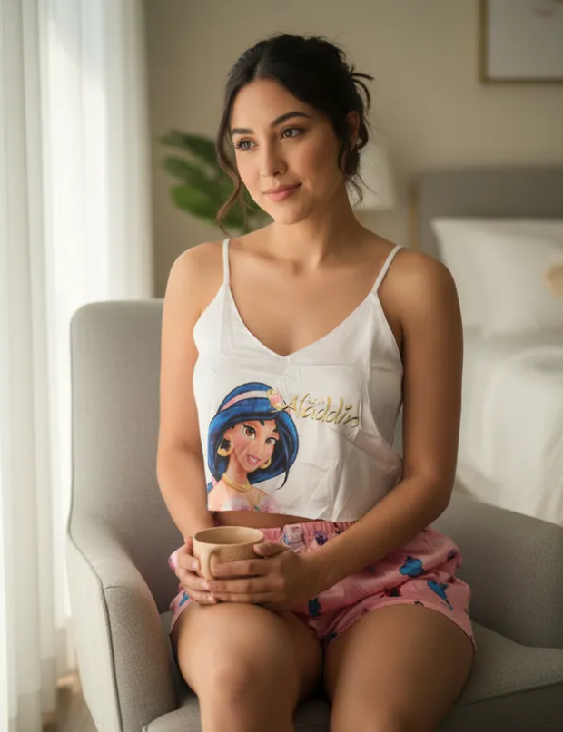 Pijama Mujer Top/Short Frescas Moda "Jazmín"