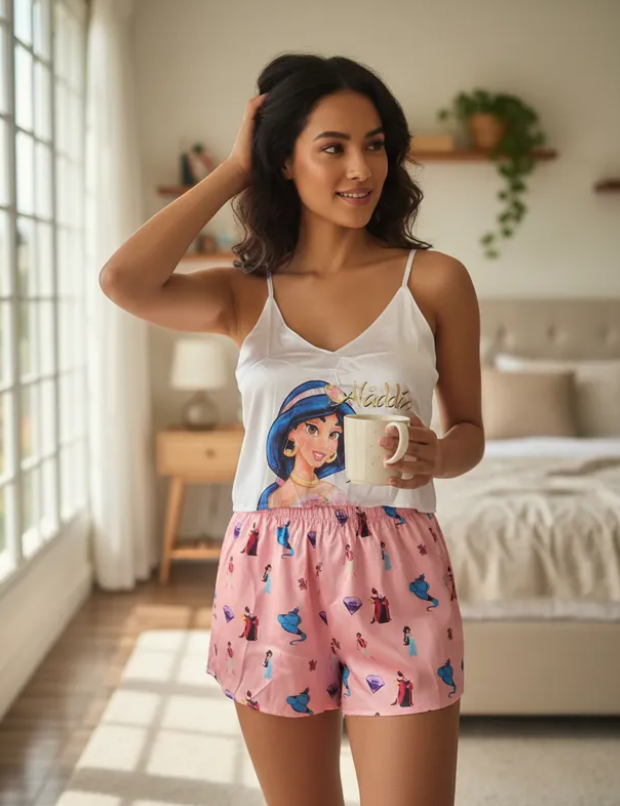 Pijama Mujer Top/Short Frescas Moda "Jazmín"