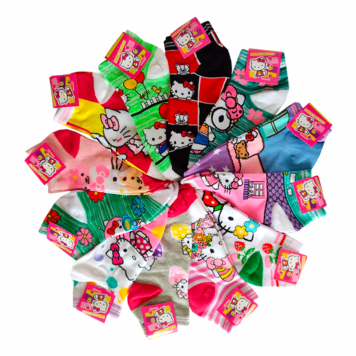 Tines De Hello Kitty Dama Calidad Moda 10 Pares